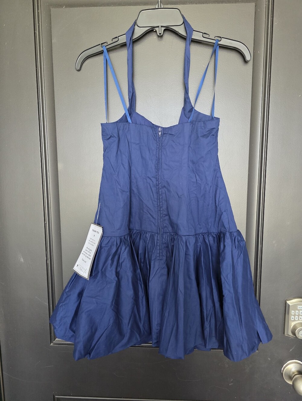 NWT Alex & Sophia Juniors Navy Fit & Flare Party Dress Size 5/6 Easter Wedding. - Picture 8 of 10